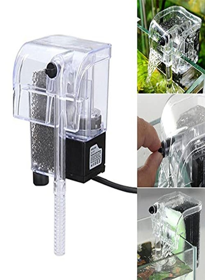 VAYINATO BLH-301 Transparent Nano Hang On Back Filter with Skimmer | Power : 3W | Flow Rate : 180L/Hr - Image 5
